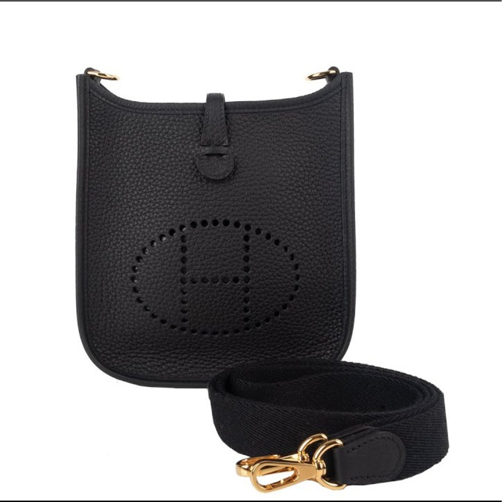 Hermès Evelyn III Clemence - black & gold hardware